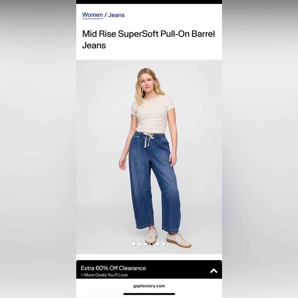 GAP Barrel Fit Women’s Denim Jeans